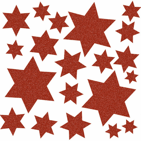 HERMA Window decoration stars, red