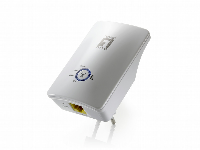 LevelOne Wireless Range Extender, 300Mbps 802.11b/g/n, EU Power Plug