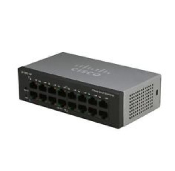 Cisco SG110-16 Unmanaged L2 Gigabit Ethernet (10/100/1000) Black