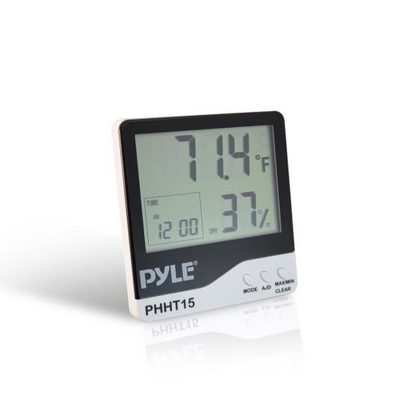 Pyle PHHT15 Innenraum Electronic hygrometer Schwarz, Weiß Hygrometer