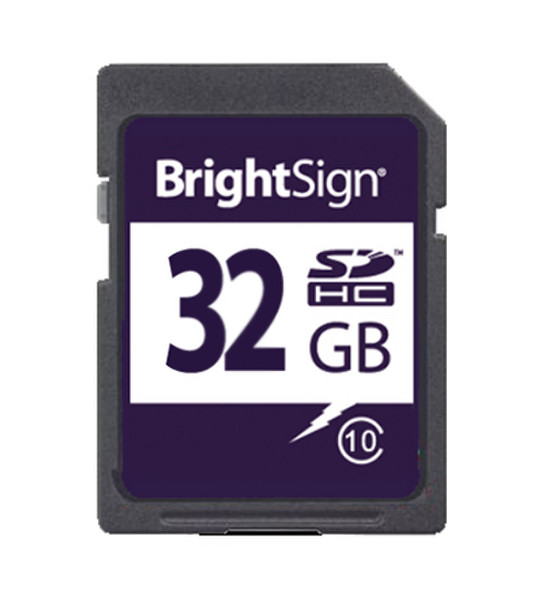 BrightSign 32GB SDHC Class 10 32ГБ SDHC MLC Class 10 карта памяти