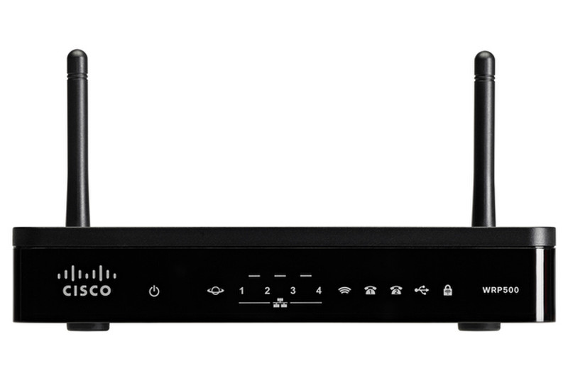 Cisco WRP500 Dual-band (2.4 GHz / 5 GHz) Gigabit Ethernet Черный wireless router