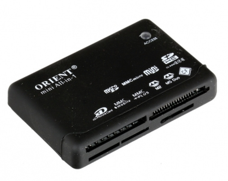 ORIENT CR-02BR USB 2.0 Черный устройство для чтения карт флэш-памяти