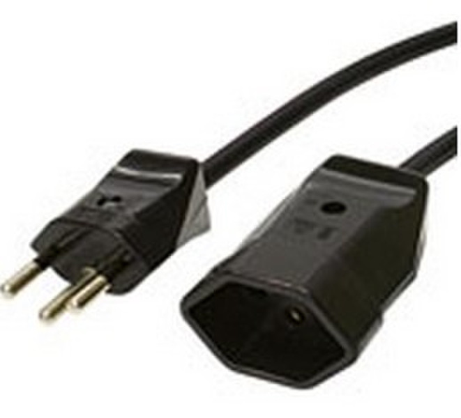 Steffen 0302125 5m Power plug type J Black power cable