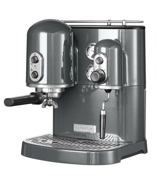 KitchenAid 5KES2102EMS Espresso machine 6чашек Серый, Cеребряный кофеварка