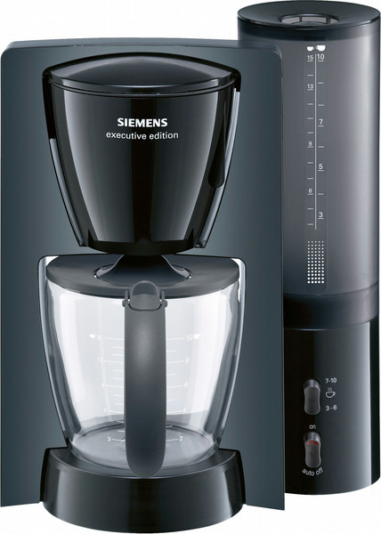 Siemens TC60403 Отдельностоящий Капельная кофеварка 1.25л 15чашек Серый кофеварка