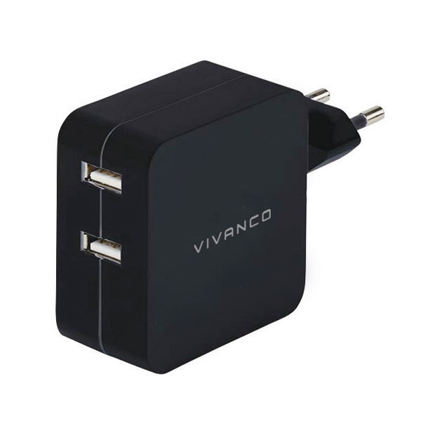 Vivanco 35585 Для помещений Черный зарядное для мобильных устройств
