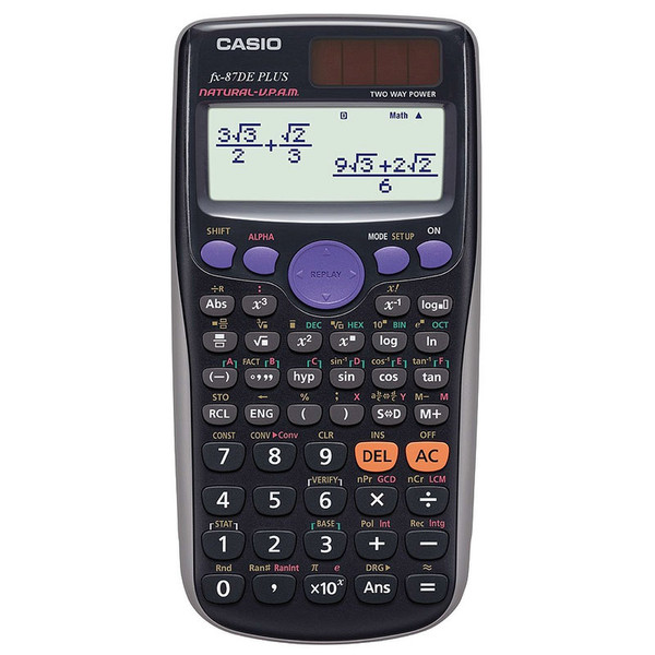 Casio FX-87DE Plus Pocket Scientific calculator Black