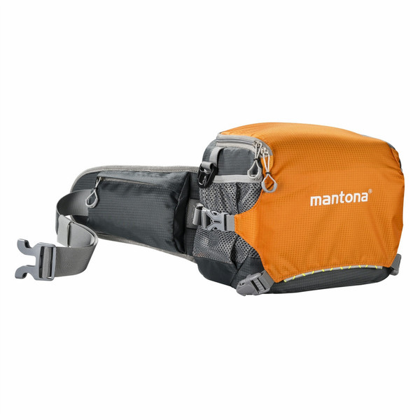Mantona 20583 Camera beltpack Серый, Оранжевый сумка для фотоаппарата