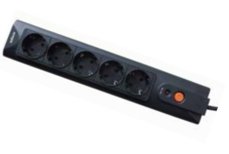 Approx appSP5V2 5AC outlet(s) 250V 1.5m Black surge protector