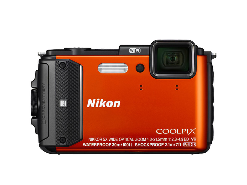 Nikon COOLPIX AW130 16МП 1/2.3" CMOS 4608 x 3456пикселей Оранжевый