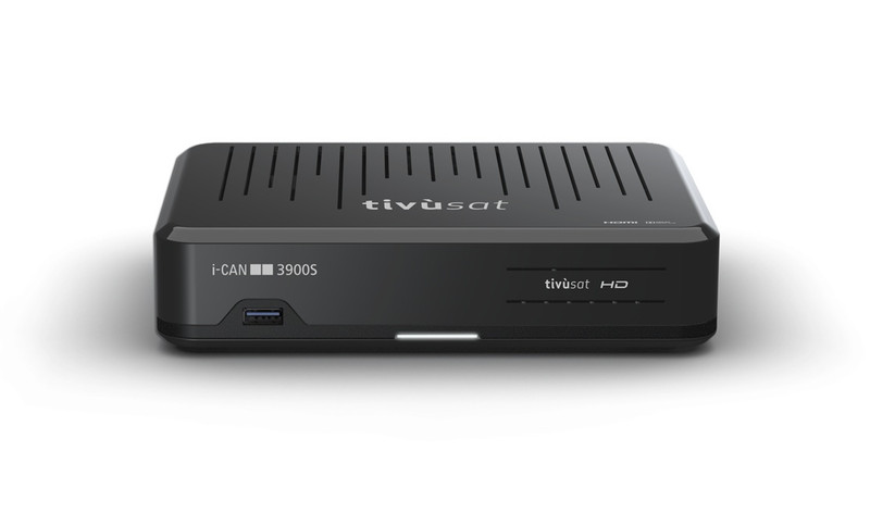 i-CAN 3900S Cable,Ethernet (RJ-45),Satellite Full HD Black TV set-top box