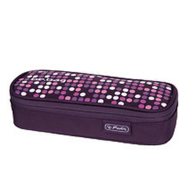 Herlitz be.bag cube Spotlights Soft pencil case Polyester Multicolour,Purple