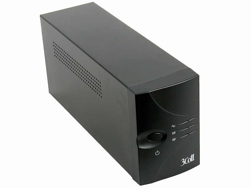 3Cott 3C-850-MCI Zeile-interaktiv 850VA 4AC outlet(s) Kompakt Schwarz Unterbrechungsfreie Stromversorgung (UPS)