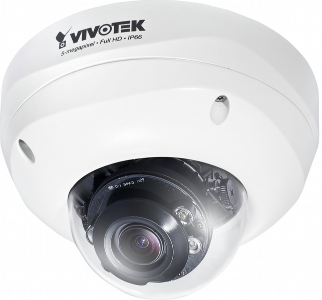 VIVOTEK FD8381-EV IP security camera Вне помещения Dome Черный, Белый