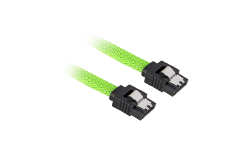 Sharkoon Sata 3 0.45м SATA III 7-pin SATA III 7-pin Черный, Зеленый кабель SATA