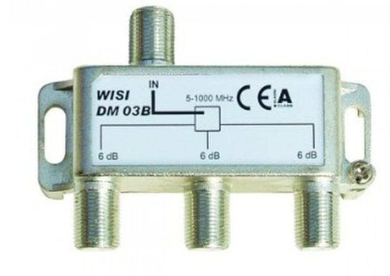Wisi DM 03 B Cable splitter Silber, Weiß