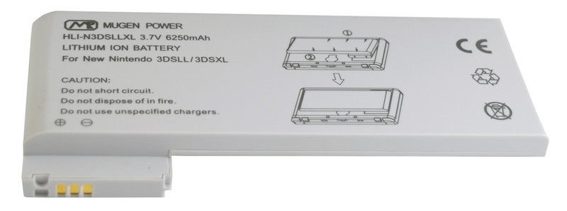 Mugen Power HLI-N3DSLLXL Lithium-Ion 6250mAh 3.7V Wiederaufladbare Batterie