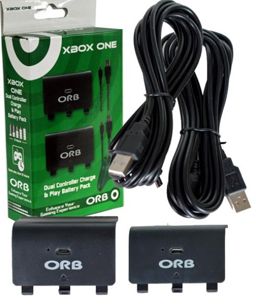 ORB Dual Controller Charge & Play Battery Pack, Xbox One
