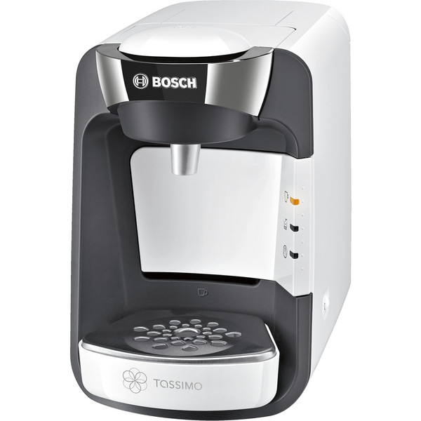 Bosch TASSIMO SUNY Pad-Kaffeemaschine 0.8l Chrom, Weiß