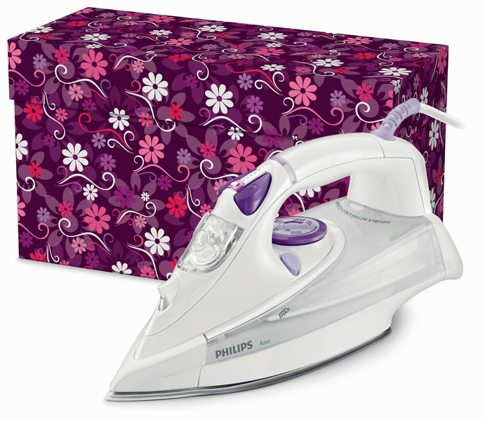 Philips Azur GC4845/35 Dry & Steam iron SteamGlide soleplate 2400W White iron