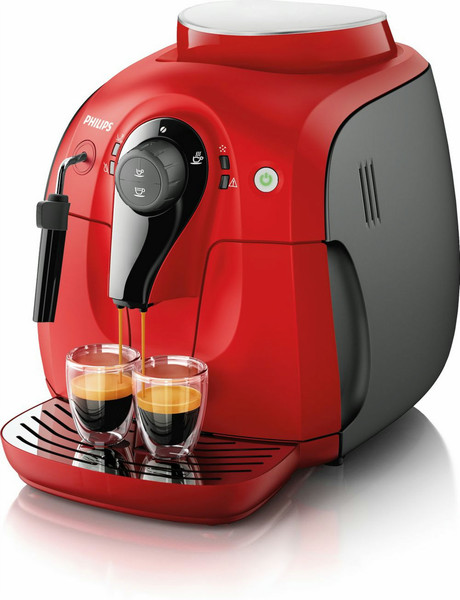 Philips 2000 series HD8651/21 freestanding Fully-auto Espresso machine 1L Black,Red coffee maker