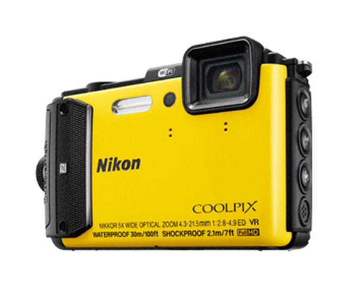 Nikon COOLPIX AW130 16МП 1/2.3" CMOS 4608 x 3456пикселей Желтый