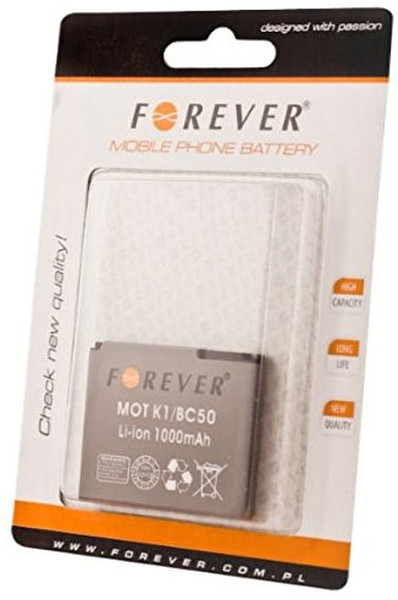 Forever FO-MOT-BC50 Литий-ионная 1000мА·ч аккумуляторная батарея
