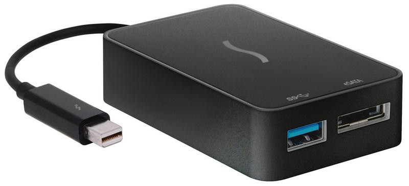 Sonnet TB-USB3SATA Thunderbolt USB 3.0/eSATA Черный кабельный разъем/переходник