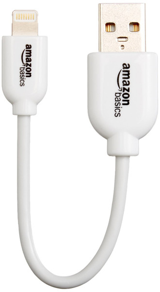 AmazonBasics Y82W 0.1м USB A Lightning Белый кабель USB