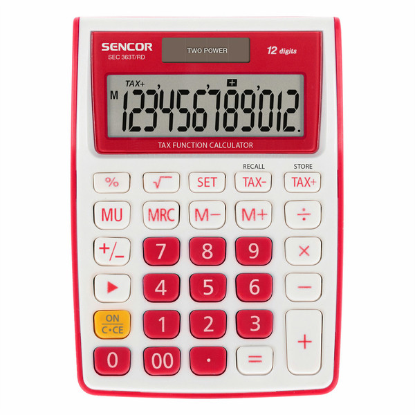 Sencor SEC 363T/RD калькулятор