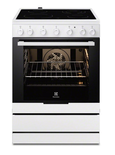 Electrolux EKC6150AOW Отдельностоящий Ceramic hob A Белый кухонная плита