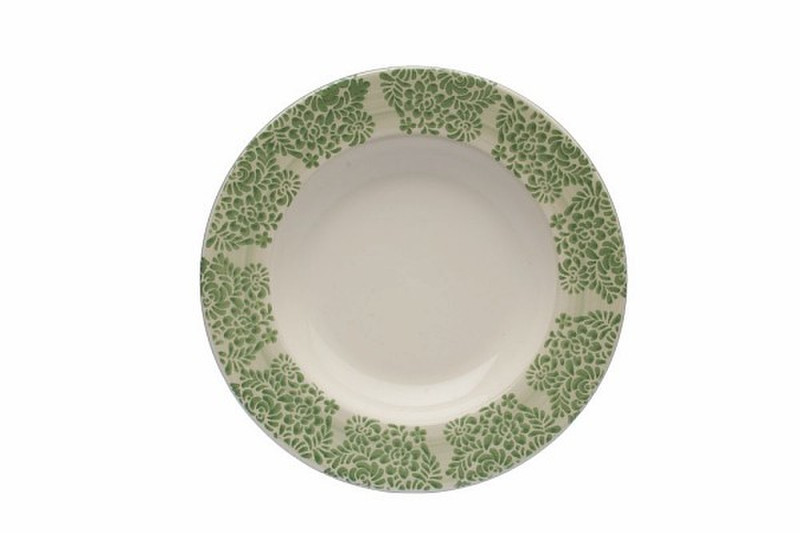 Andrea Fontebasso MI101240778 Soup plate Round Ceramic Green,White 1pc(s) dining plate