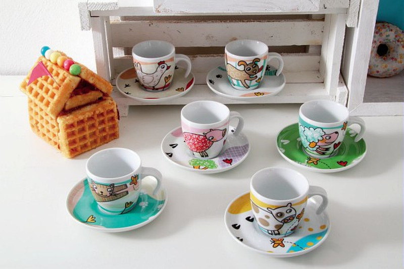 Tognana Porcellane ML085343470 Multicolour 6pc(s) cup/mug