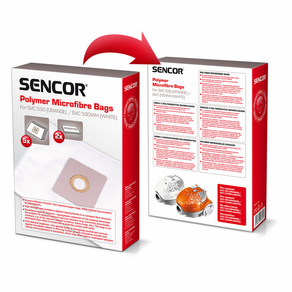 Sencor SVC 530OR/WH vacuum supply