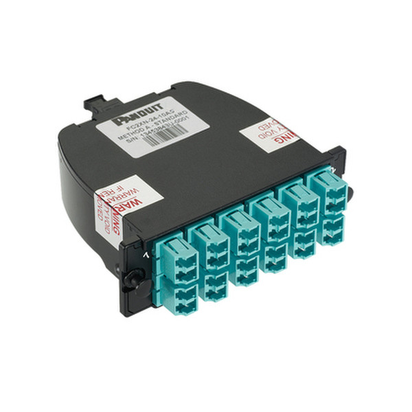 Panduit FC2XN-24-10B1 LC/MPO 1pc(s) Black,Turquoise fiber optic adapter