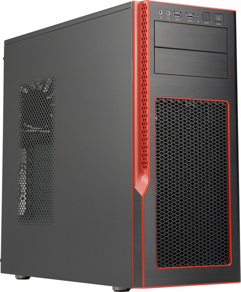 Supermicro GS50-000R Midi-Tower Black,Red computer case