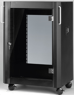 Monacor RACK-12GT/SW Freestanding Black rack