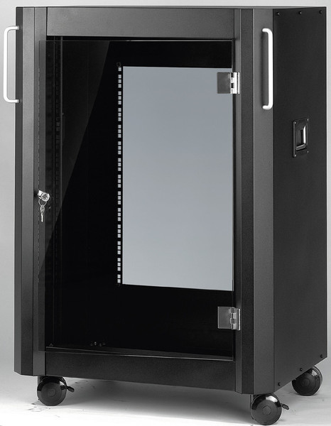 Monacor RACK-12GT/SW Freestanding Black rack