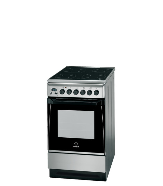 Indesit KN3C65A(X)/CZ S Freestanding A Black,Stainless steel cooker