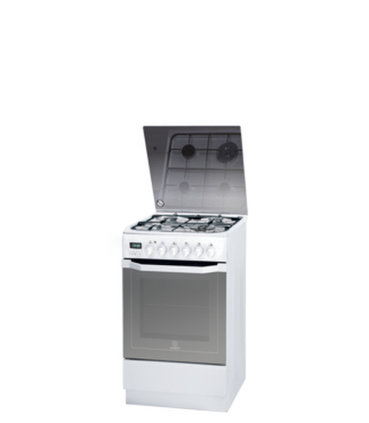 Indesit I5TMH6AG(W) U Freestanding Gas hob White cooker