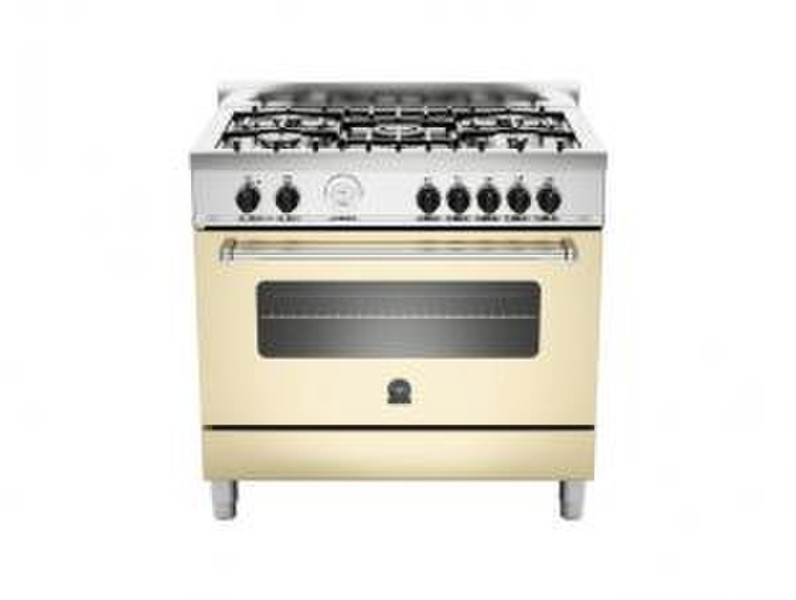 Bertazzoni La Germania pag 49 Отдельностоящий Gas hob Кремовый