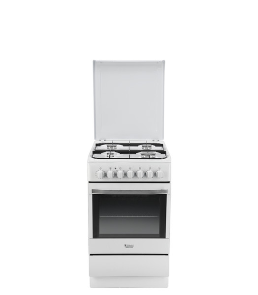 Hotpoint H5G62AE (W) UA Freestanding Gas hob White cooker