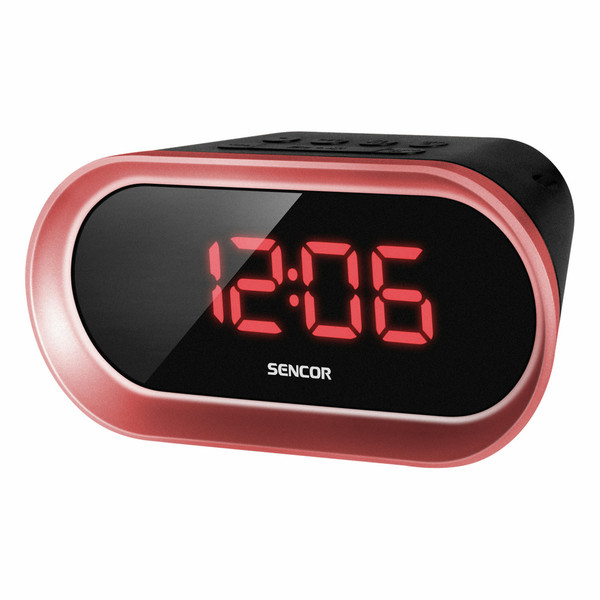 Sencor SRC 150 R Uhr Schwarz, Rot Radio