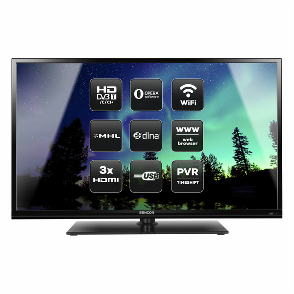 Sencor SLE 40F82M4 40Zoll Full HD Smart-TV WLAN Schwarz LED-Fernseher