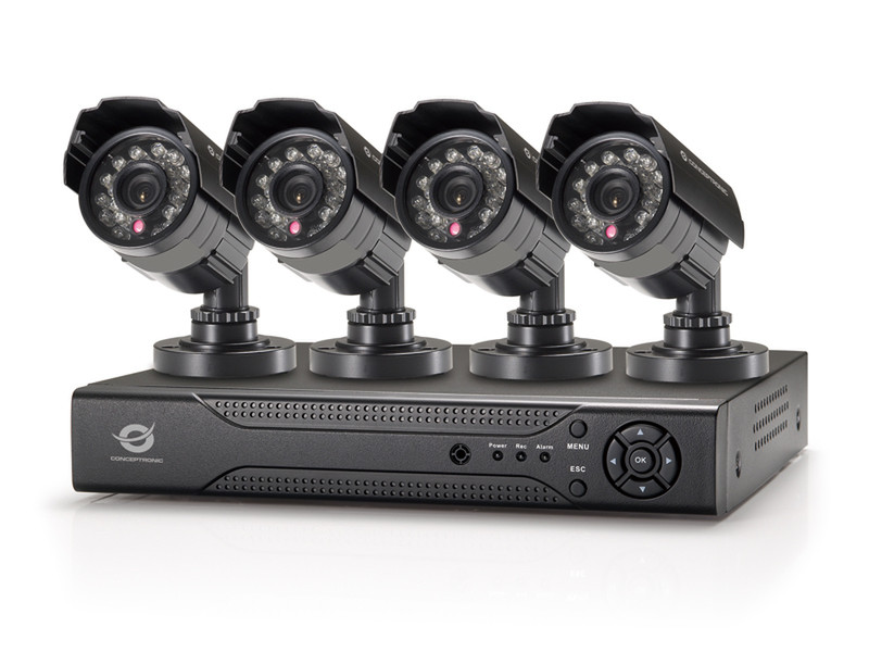 Conceptronic Professionelles 8-Kanal-CCTV-Überwachungskit