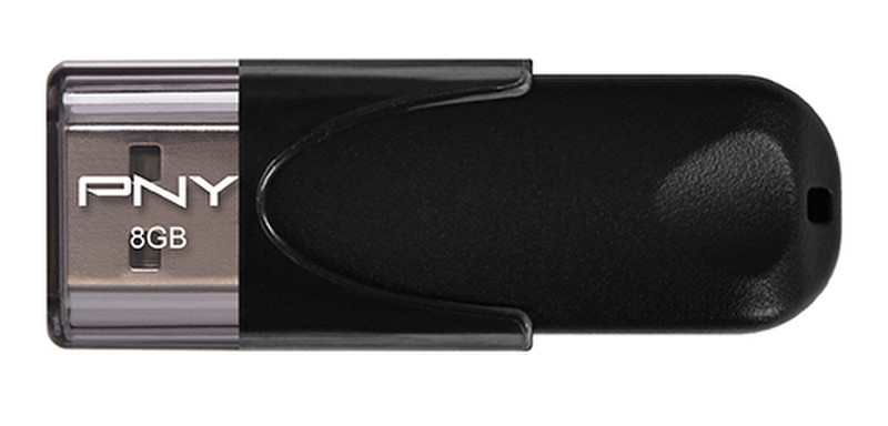 PNY Attaché 4 8GB USB 2.0 Type-A Black USB flash drive