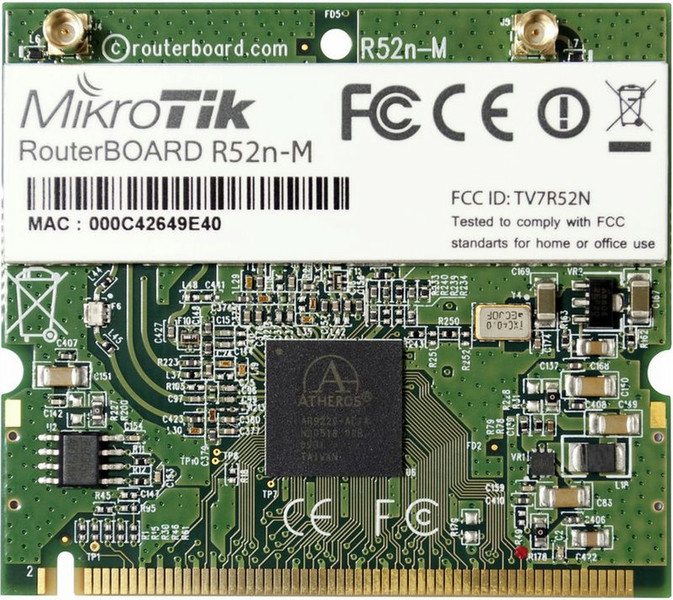 Mikrotik R52NM Внутренний WLAN 300Мбит/с сетевая карта