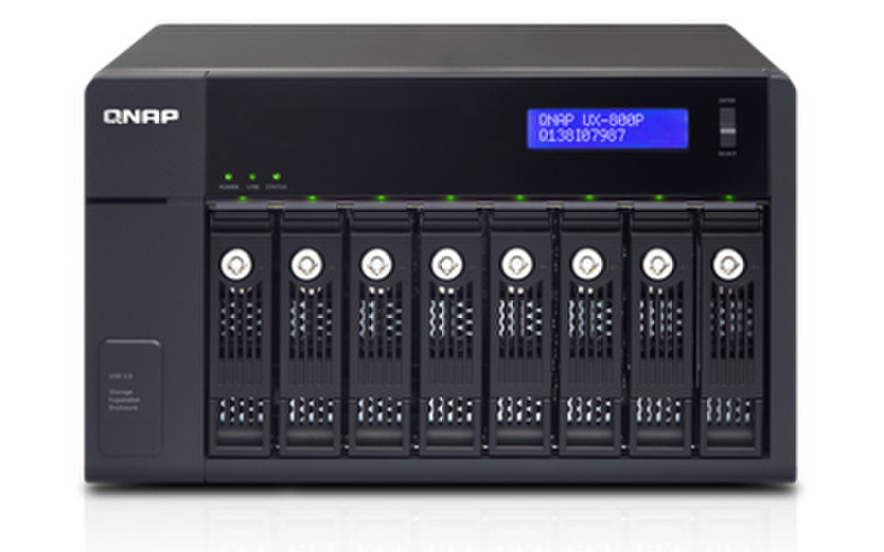 QNAP UX-800P HDD / SSD-Gehäuse 2.5/3.5Zoll