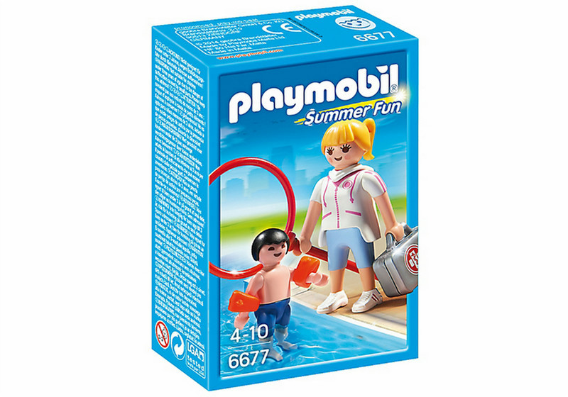 Playmobil Summer Fun Pool Supervisor 2шт фигурка для конструкторов